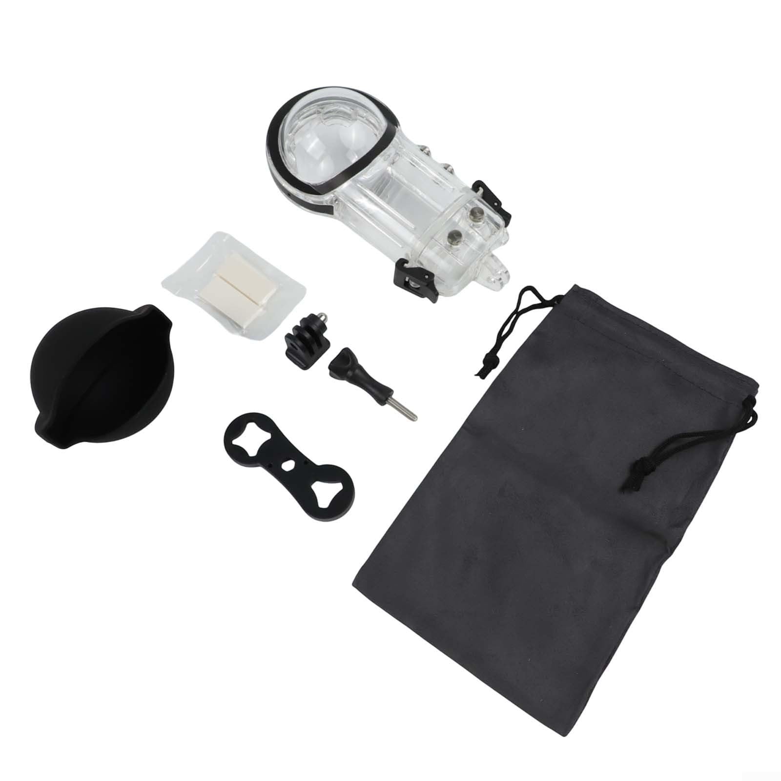 Carcasa de buceo impermeable de 50 m para Insta360 X5, incluye soporte esencial para un uso seguro bajo el agua