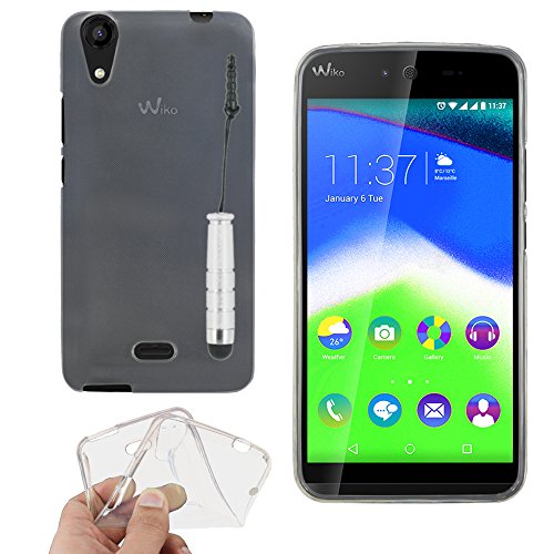 ebestStar - Coque pour Wiko Rainbow Jam 4G, Etui Protection Silicone Transparent Antichoc, Souple Slim + Mini Stylet, Transparent