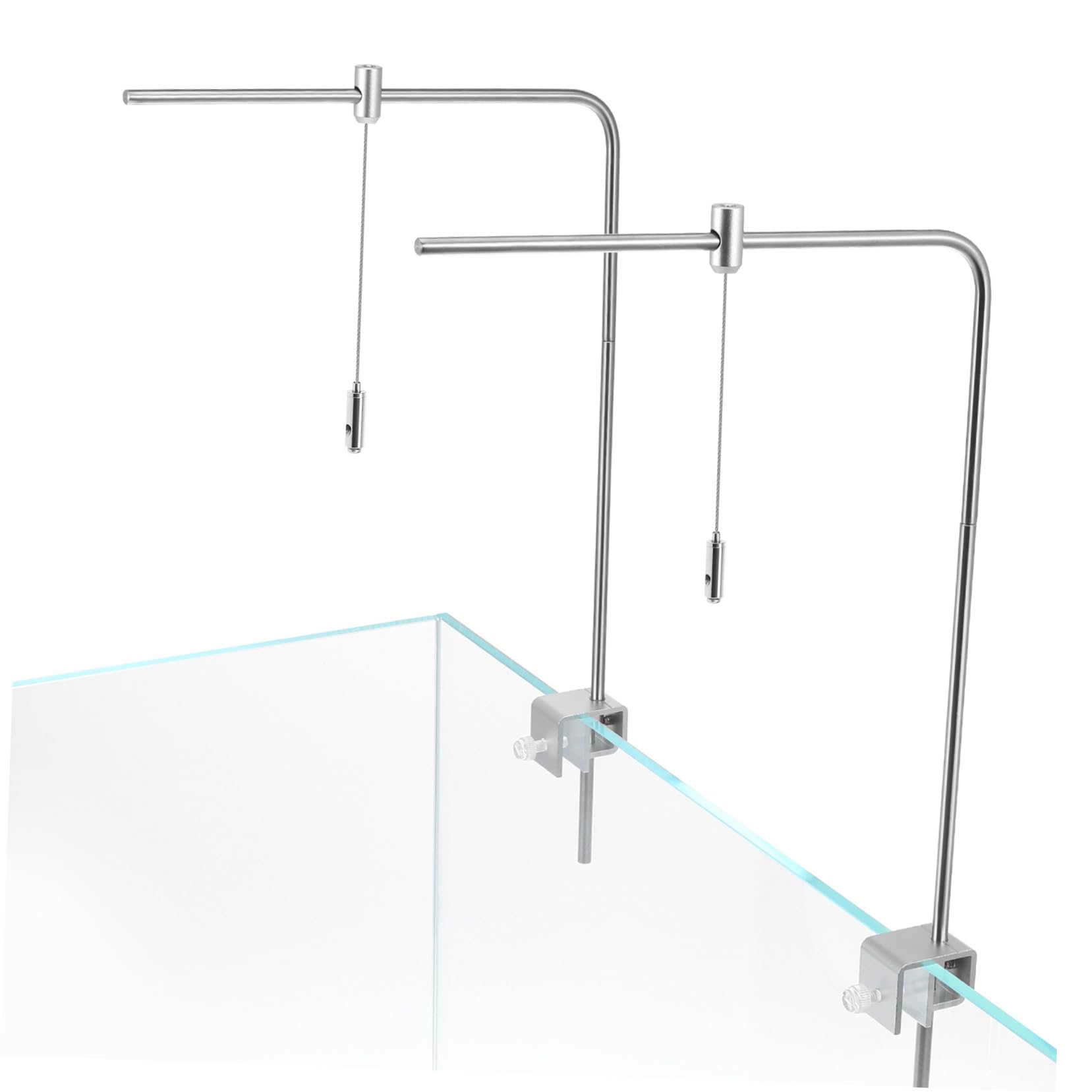 HOMSFOU 1set Supporto Luce Acquario Porta Della Luce Del Serbatoio Del Pesce Staffa Porta Luce Per Acquario Regolabile Inossidabile Supporto Per Luci Dell'acquario Adatto Lega Di Alluminio