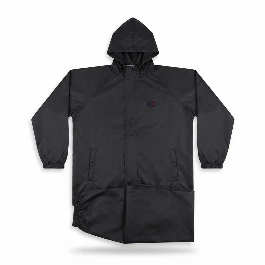 { 2026 Brings 5 Years WARRANTY ) Raincoat for Men & Women – Heavy Duty Waterproof Rain Suit with Hood & Carry Bag, Lightweight & Breathable – Durable Protection for Monsoon, Bike, Trekking-image-49