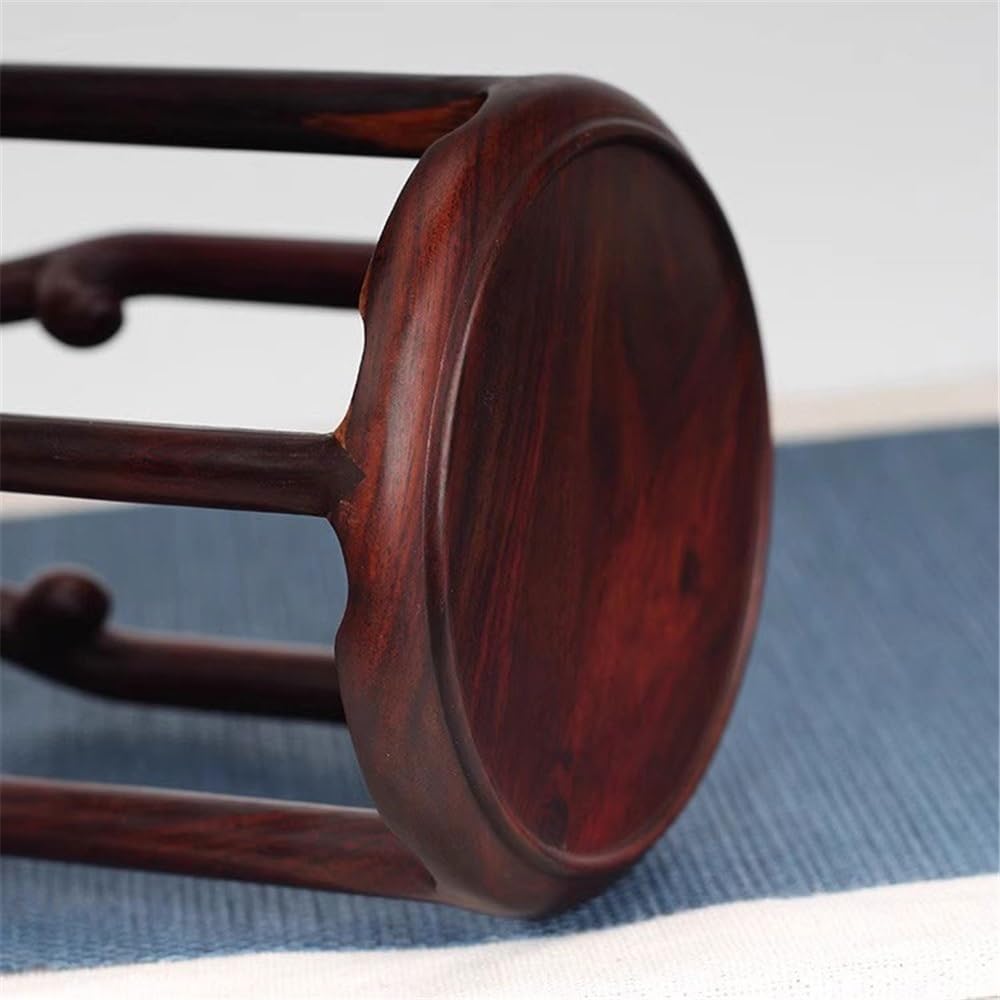 Stojak na kwiaty Okrągły stołek Rosewood Stojak na czajnik, wazon, bonsai, do dekoracji domu i biura, stojak na rośliny