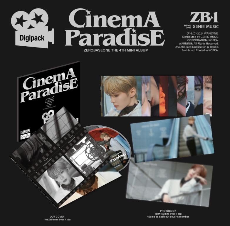 Amazon.co.jp: [ DIGIPACK ver. ] ZEROBASEONE - 4TH MINI [ CINEMA ゼベワンジャンハオ チェキポラロイドzhang hao polaroid