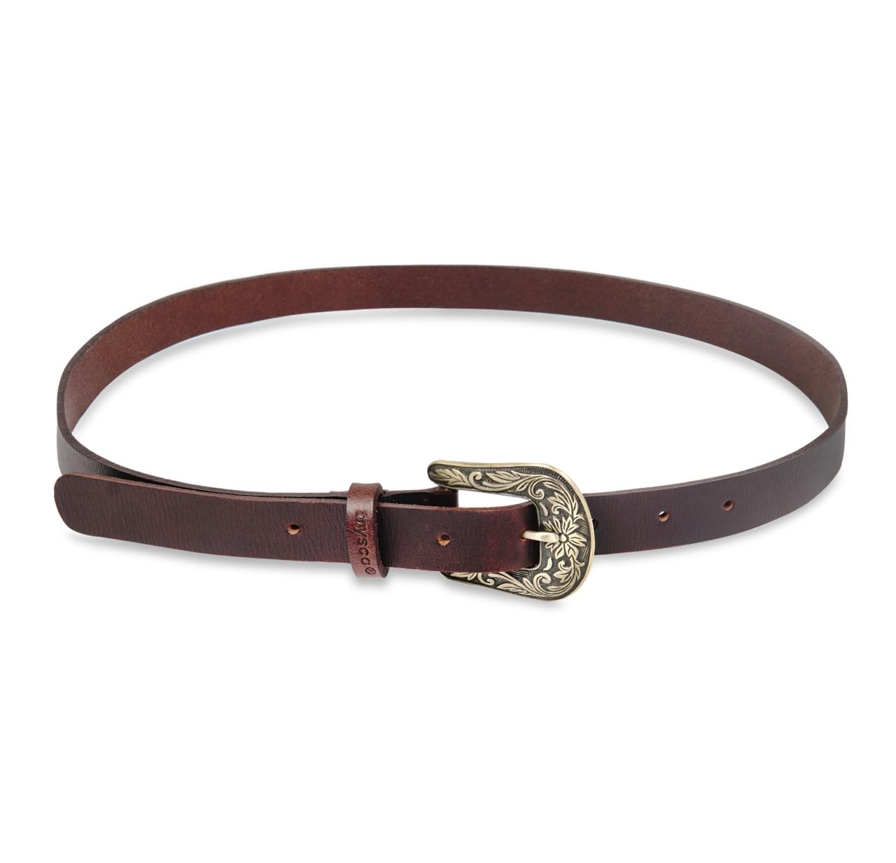 trysco�, Pure Genuine Leather, Girls/Women Multi Purpose Belt (Waist Size -28") (width 23MM) (Brown) - Image 5 thumbnail