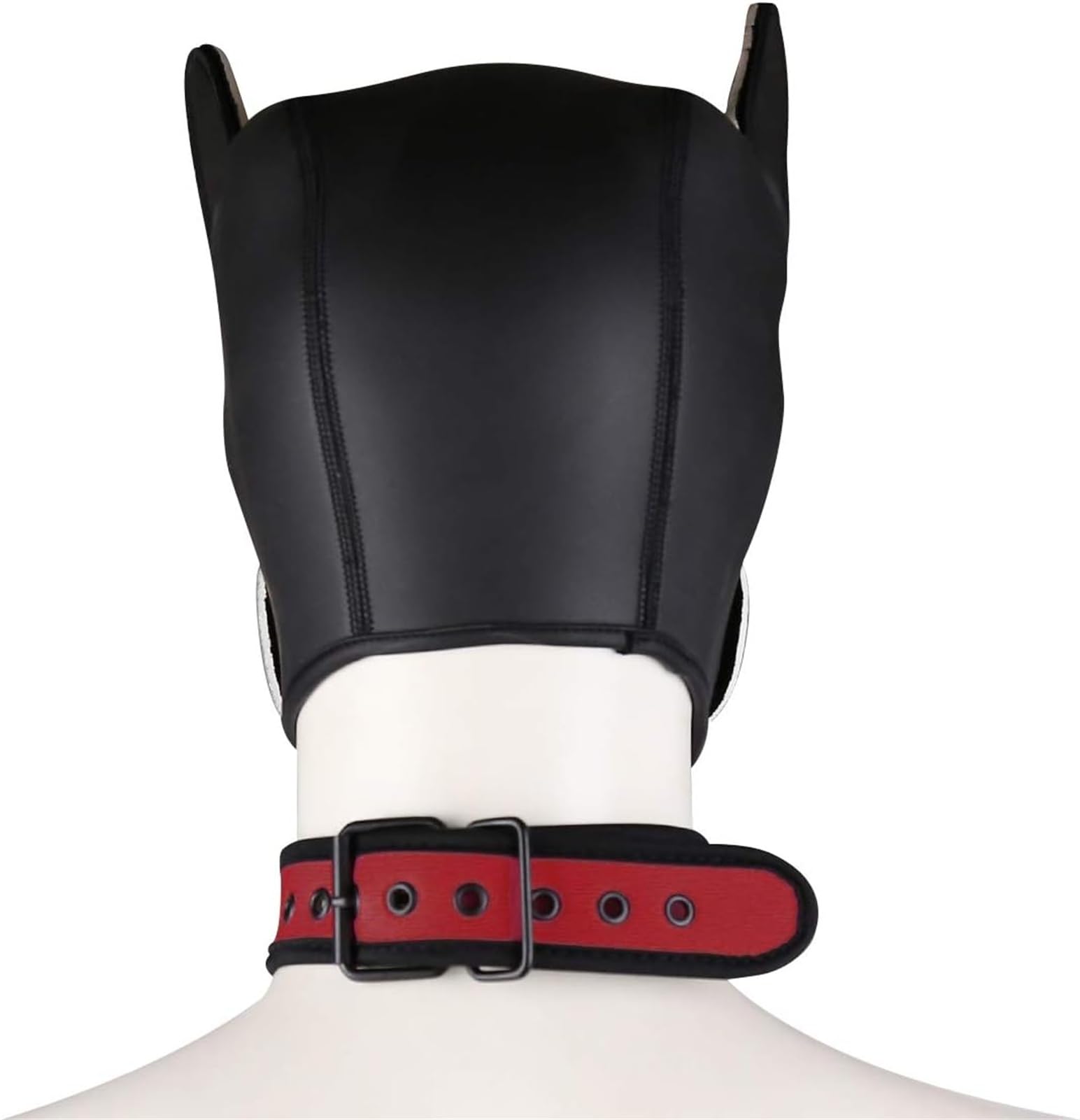 Masque à capuche en néoprène avec col amovible pour cosplay, Halloween, fête