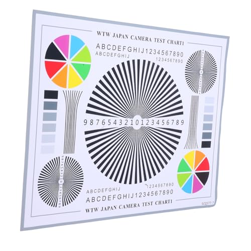 Vaguelly Camera Lens Focus Calibration Card for Security Cameras Lens Test Chart for Quick Deployment and Adjustment in CCTV Installation Essential Testing Accessory