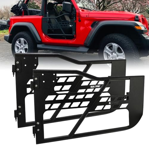 SUNPIE Tube Door 2 Doors Tubular Doors JL Half Door Front Door Compatible with 2018-2024 Jeep Wrangler JL(2 Doors Only)