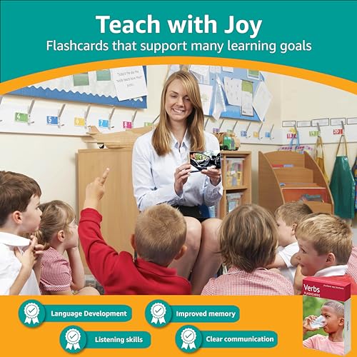 Picture My Picture Verbs Volume 1 Flash Card Set – Speech Therapy Tool for Vocabulary, Communication & Thinking, Scratch-Resistant with Activity Guide, Suitable for Education, ESL & ABA – Set of 40 - Image 4