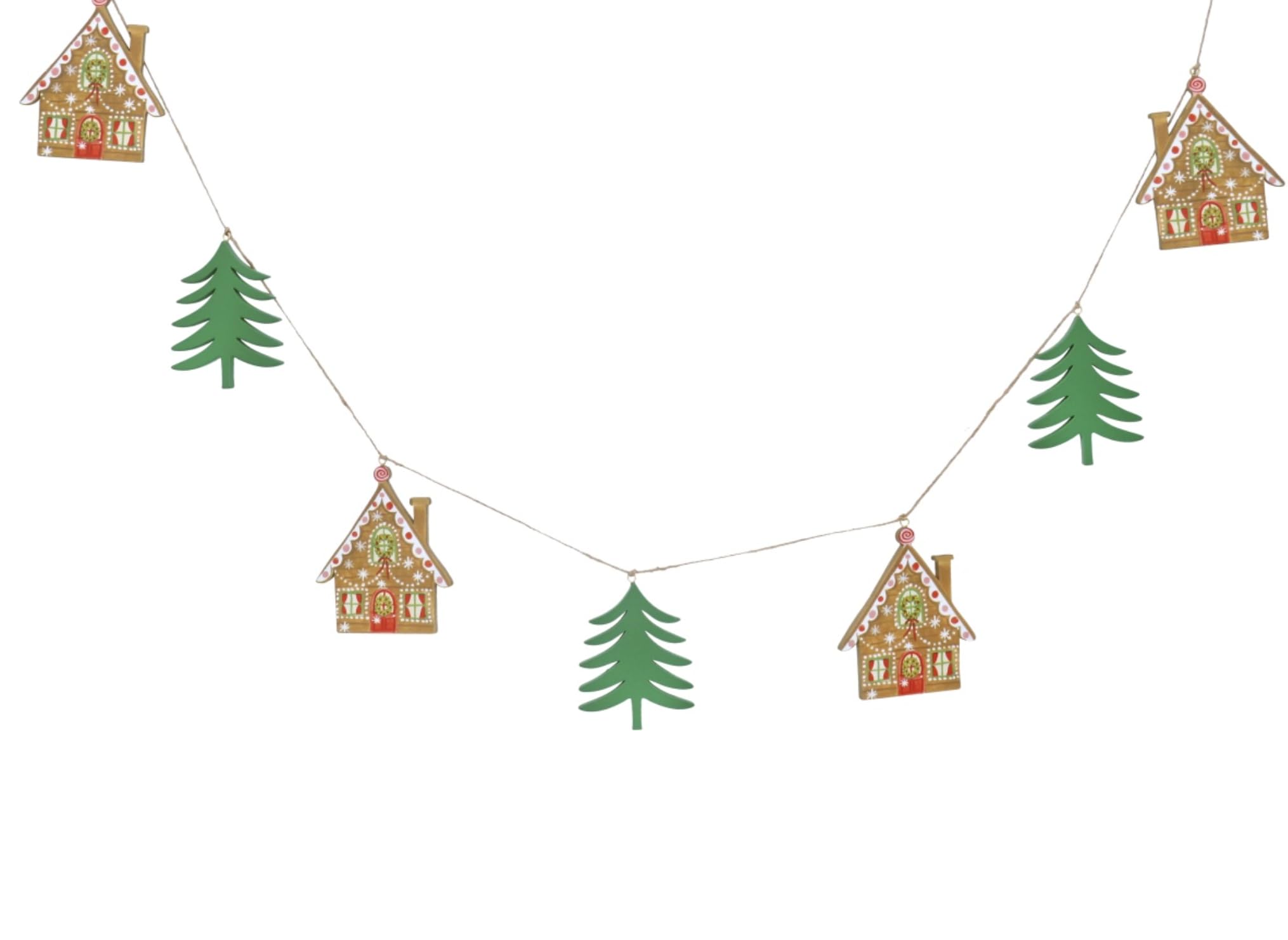 Gisela Graham Gingerbread House Christmas Garland