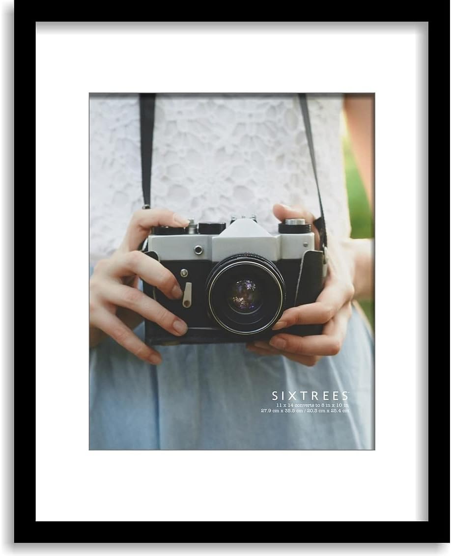 SIXTREES 11X14 Inch Black Poster Wall Picture Frame With