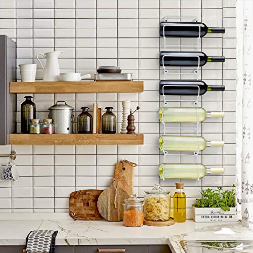 Sorbus Towel Rack, 6-Compartment Wall-Mount, Wall-Mounted (White) - image 7