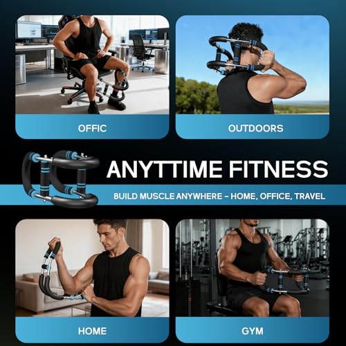 EINOJEOY Twister arm Trainer, Adjustable Resistance Chest Workout Equipment,Forearm Power Exercise bar, pectoralis spinalis Device, Portable Detachable Design(60-90lbs) - Image 7