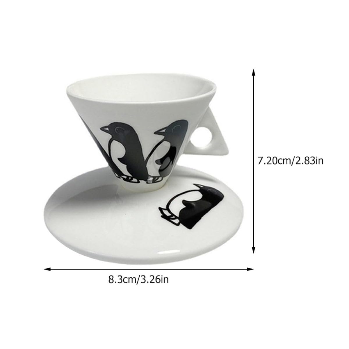 Gatuida 1 Juego de Taza de Café con Platillo y Taza de Té Tarde Inglesa Estilo Original y Delicado