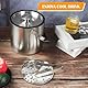 3L Eiswürfelbehälter, Eiskübel mit Deckel,Eiswürfelbehälter Edelstahl mit Clips und Sieb, perfekt zum Abkühlen von Getränken, Bier, Champagner und Früchten für Partys, Partys, Riegel