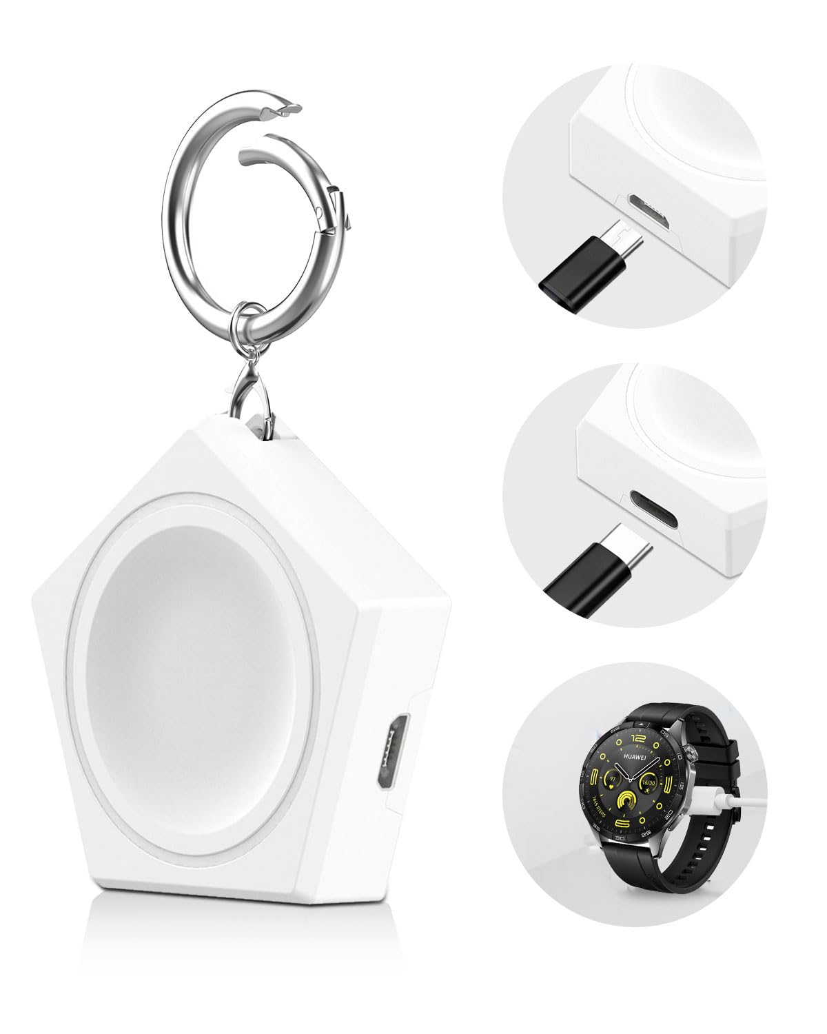 Amazon | 2 in 1 Huawei スマートウォッチ 充電器 ファーウェイ watch 