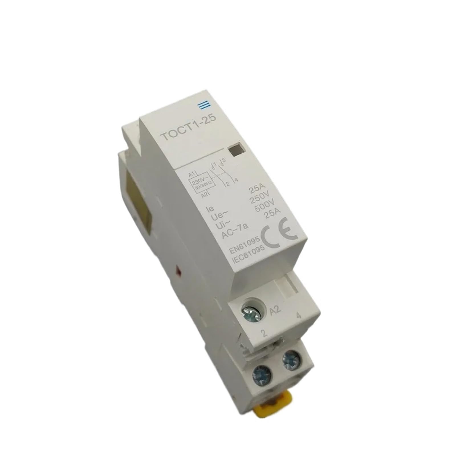 1 szt. TOCT1 2P 25A 220V/230V 50/60HZ przewodnik DIN stycznik modułowy AC do użytku domowego 2NO