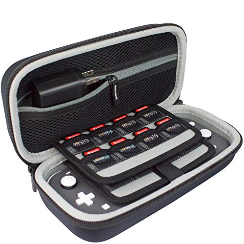 TAKECASE Carrying Case for Nintendo Switch Lite, Travel Case Fits Adapter/Charger, Includes 19