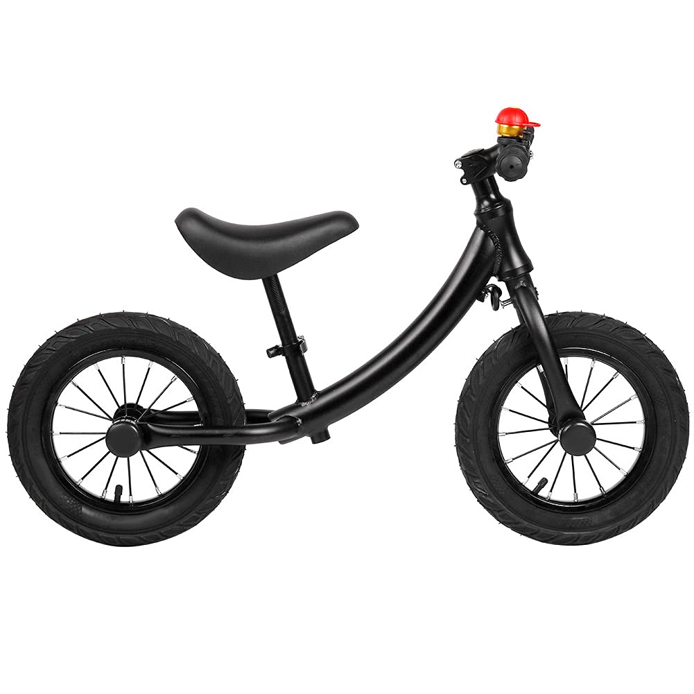 Bicicletta senza pedali per bambini, lega di alluminio, senza pedali, leggera, robusta, durevole, per bambini di età compresa tra 3 e 6 anni, ruote da 12 pollici, altezza