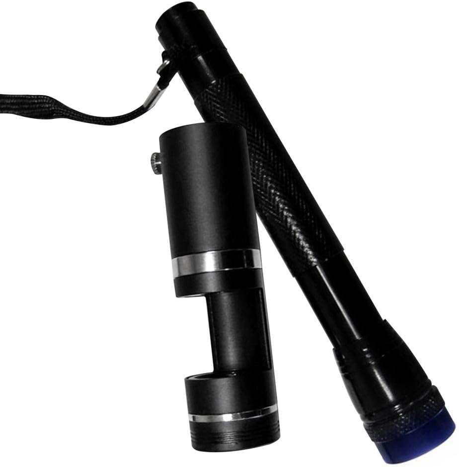 Darkfield Loupe with Flashlight LED Jewelry Magnifier Loupe, Polariscope 18mm 10x Handheld Dark Field Hastings Loupe Gemstones Gemological Testing Diamond Jeweler Tool
