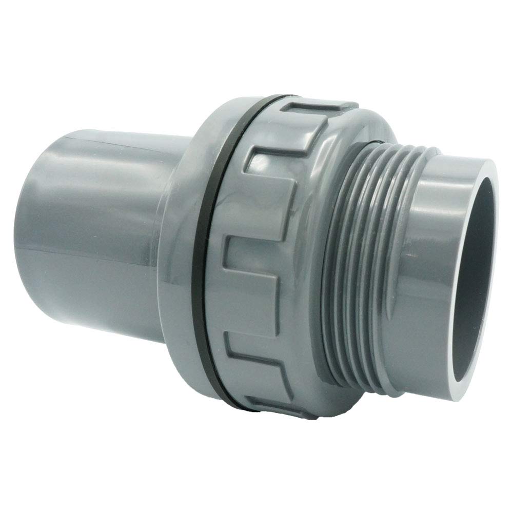 Amazon | 関西化工 継手 穴開け配管 ネジ付ソケット パッキン付