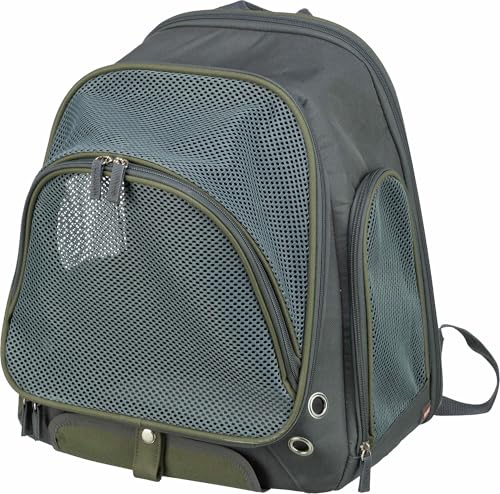 TRIXIE Hunde-Rucksack Lyla - Hunderucksack bis 8kg - Rucksack für Hunde mit Außentaschen, integrierter Kurzleine und Schultergurt, aus atmungsaktivem Mesh - 28830