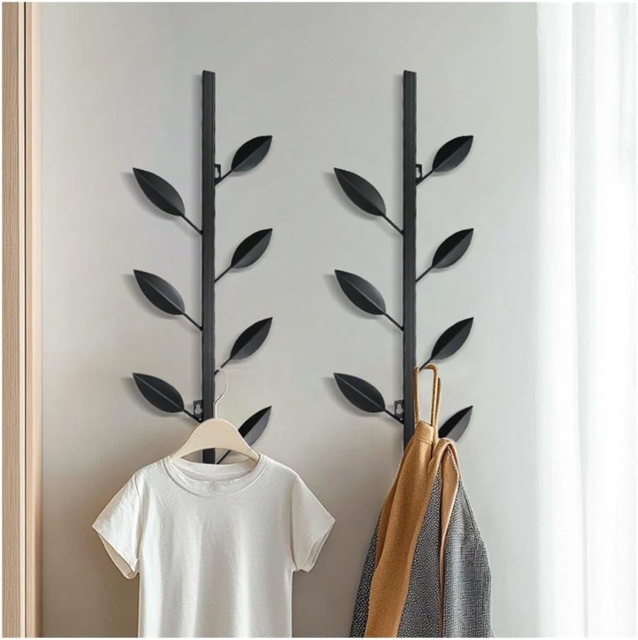 Hat Rack for Wall Wall Mounted Clothes Rack for Entryway & Bedroom, Hanging Bag Organizer