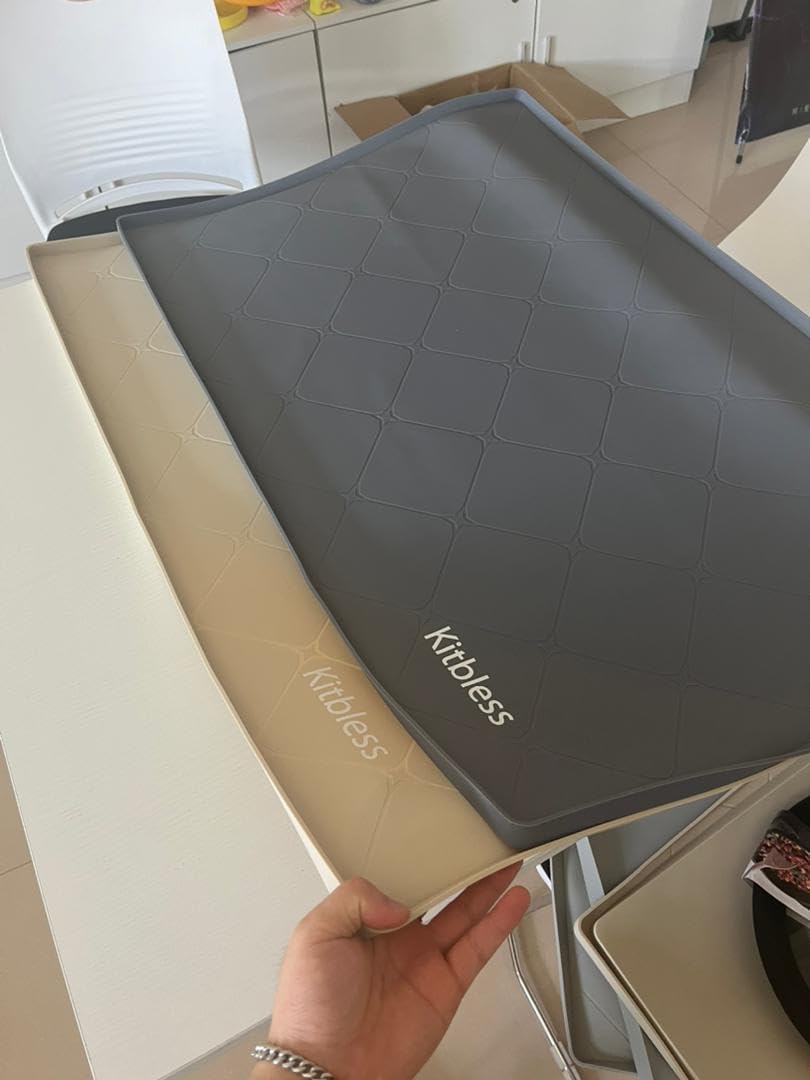 Under Sink Mat for 34" x 22" Silicone Waterproof