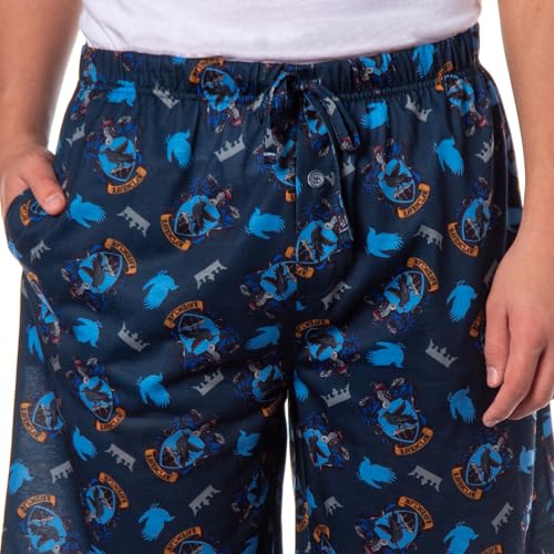 Harry Potter Pajamas Hogwarts House Crest Pj Sleep Pajama Shorts - Slytherin, Ravenclaw, Gryffindor, Hufflepuff3