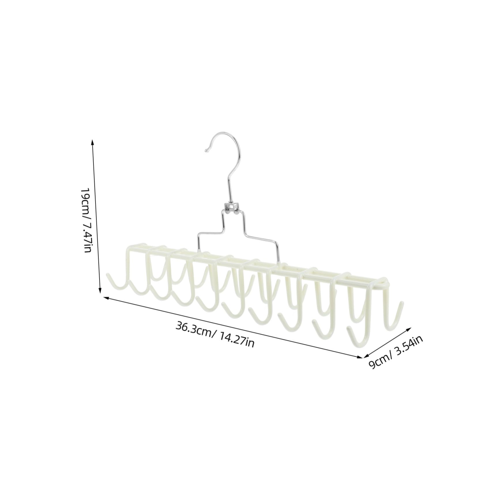 DECHOUS Iron Material Belt Organizer Hook Wall Mount Clothes Hanger Storage Holder Stylish Functional Design