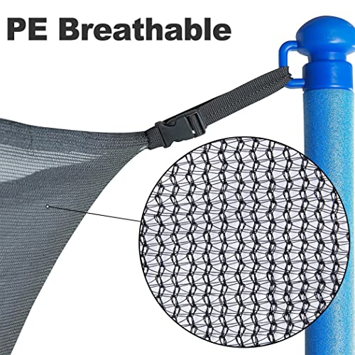 Filet de trampoline résistant aux intempéries pour 8 poteaux droits - 4