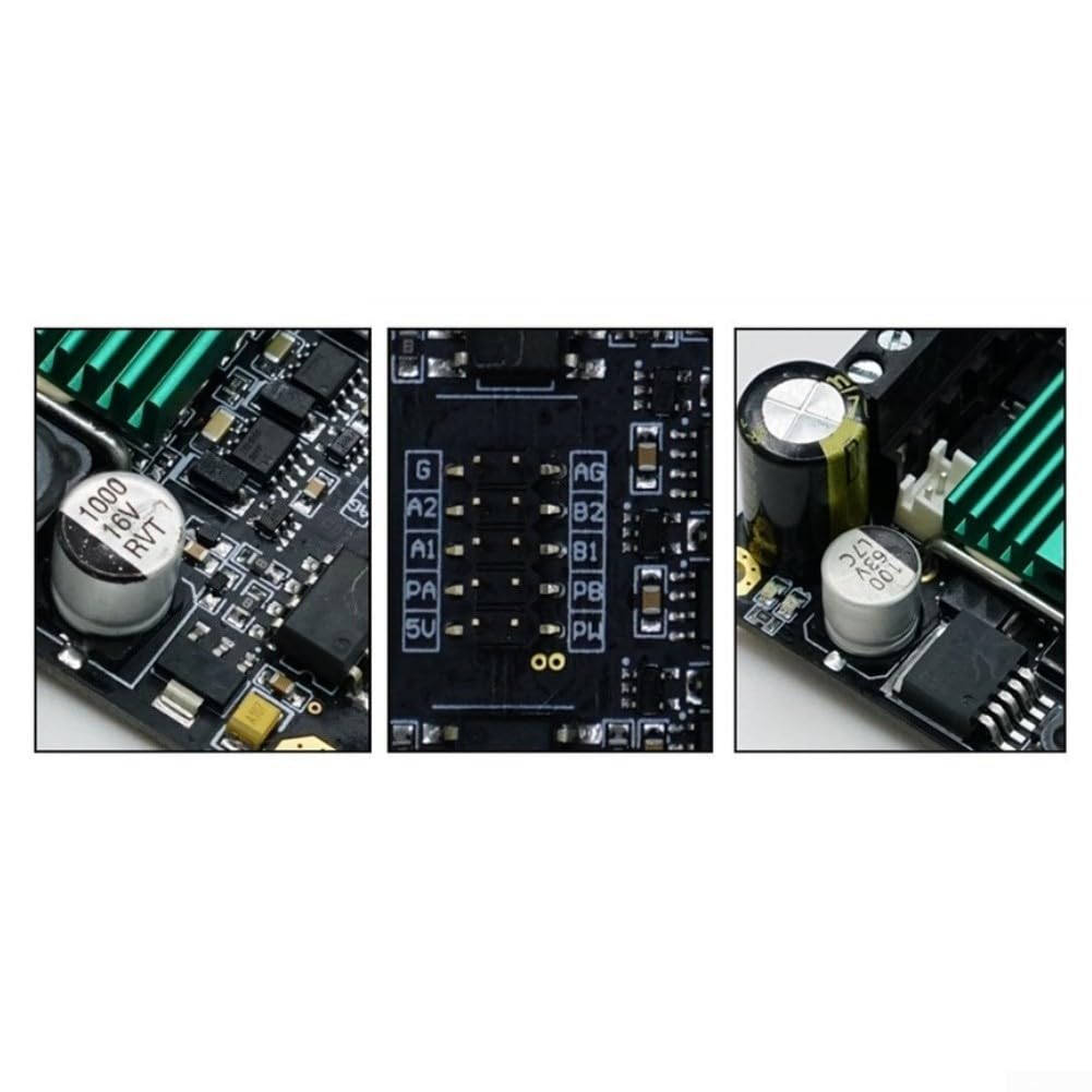 100A Dual H Bridge Modulo Driver Motore DC con Isolamento Optoaccoppiatore, Intervallo di Tensione di Ingresso 12V-48V, Design Compatto Con Dissipatore Di Calore Per Robotica E Compare Veicoli