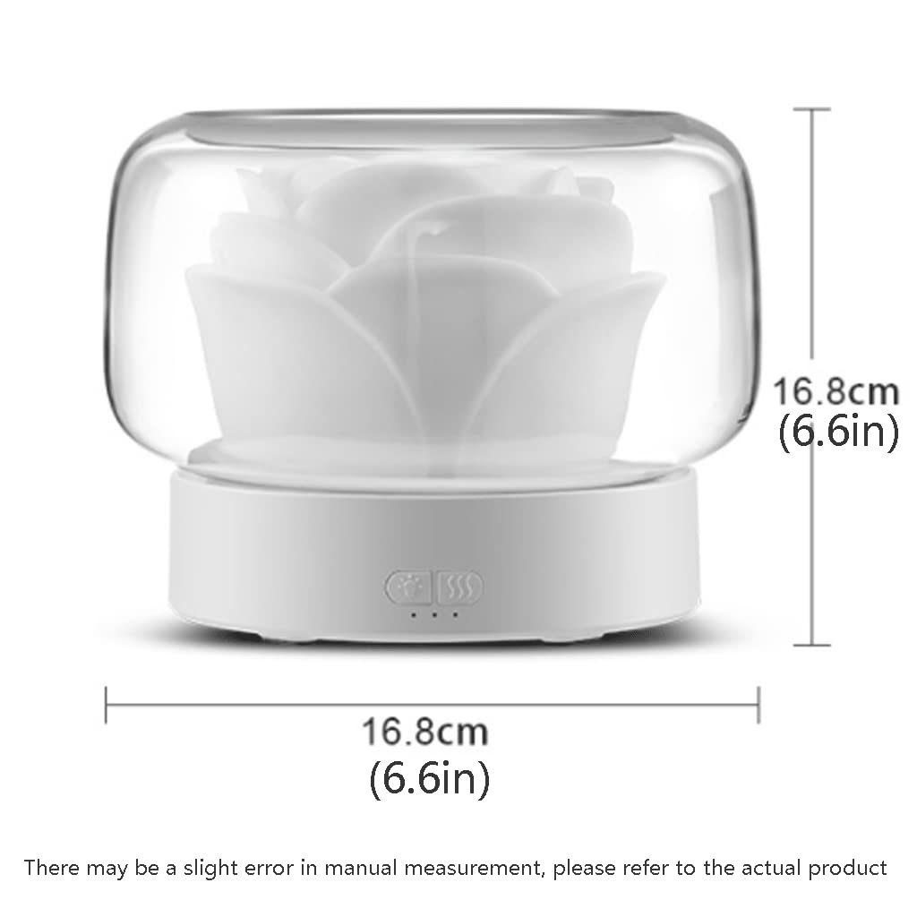 Ulepszony Smart Power-off etherische olie-diffuser, ultrasone mute-luchtbevochtiger met grote watertank 400 ml, 7 kleuren nachtverlichting, creatief cadeau Zrelaksować się