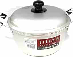 日本製 アルマイト加工両手鍋２つ　追加画像です。 アルマイト両手鍋 日本製 22cm/Alumite two handles pan/22cm