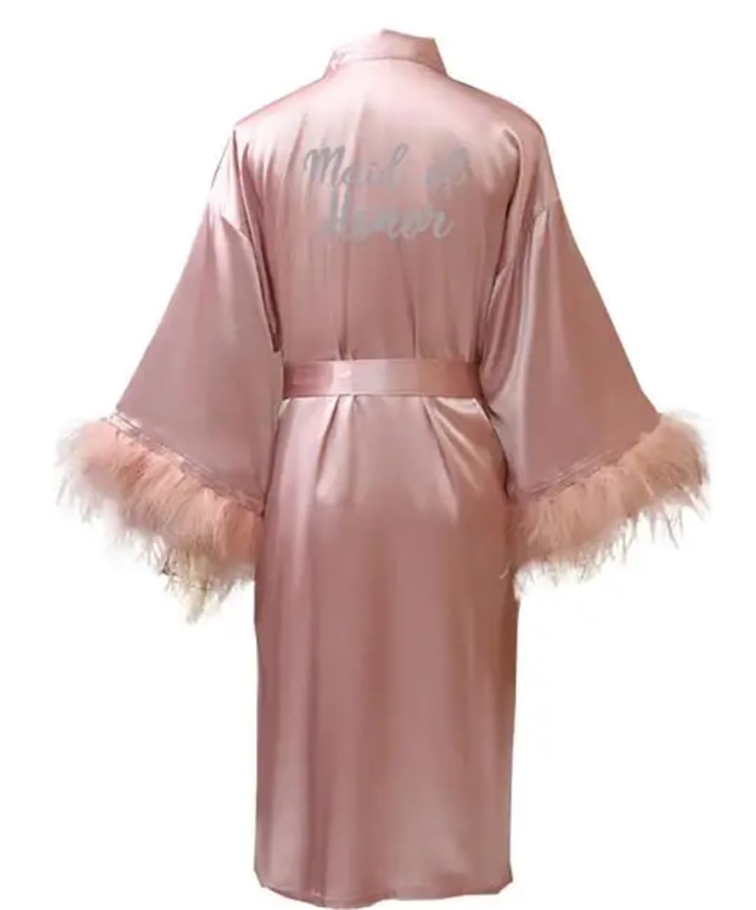 Yeuyyben Kimono in raso pigiama abito da sposa damigella d'onore sorella madre della sposa abiti