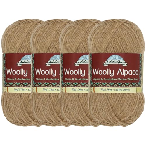 JubileeYarn Woolly Alpaca Yarn - Outback - 4 Skeins