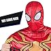Jazwares MARVEL Deluxe Adult Iron Spider-Man Costume, Spiderman Integrated Suit for Men, Halloween Costume - Officially Licensed Large