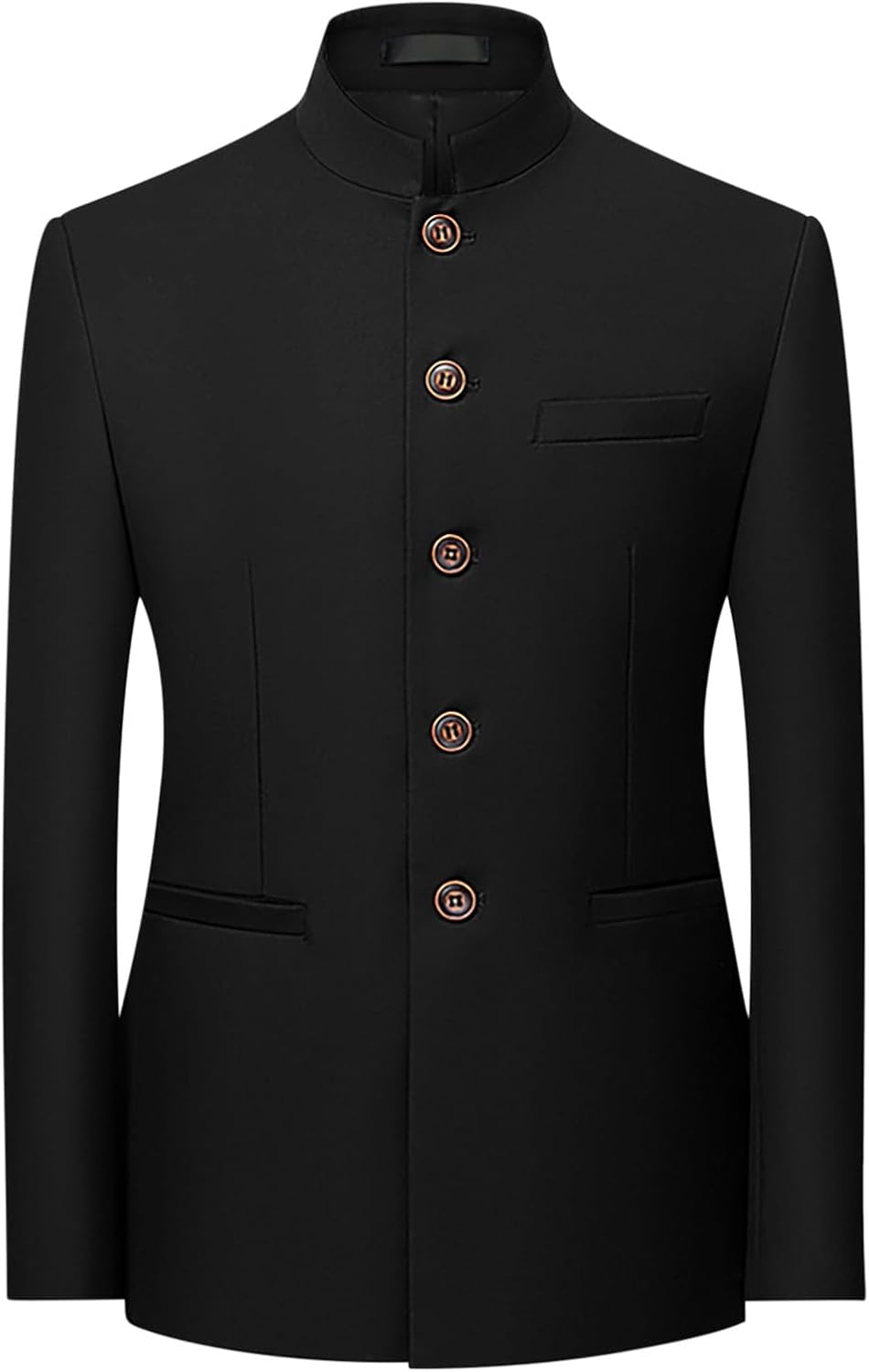 Middle-Aged for Men Suit Autumn and Winter Chinese Business Jacket Casual Stand Collar Blazer Tang Suit