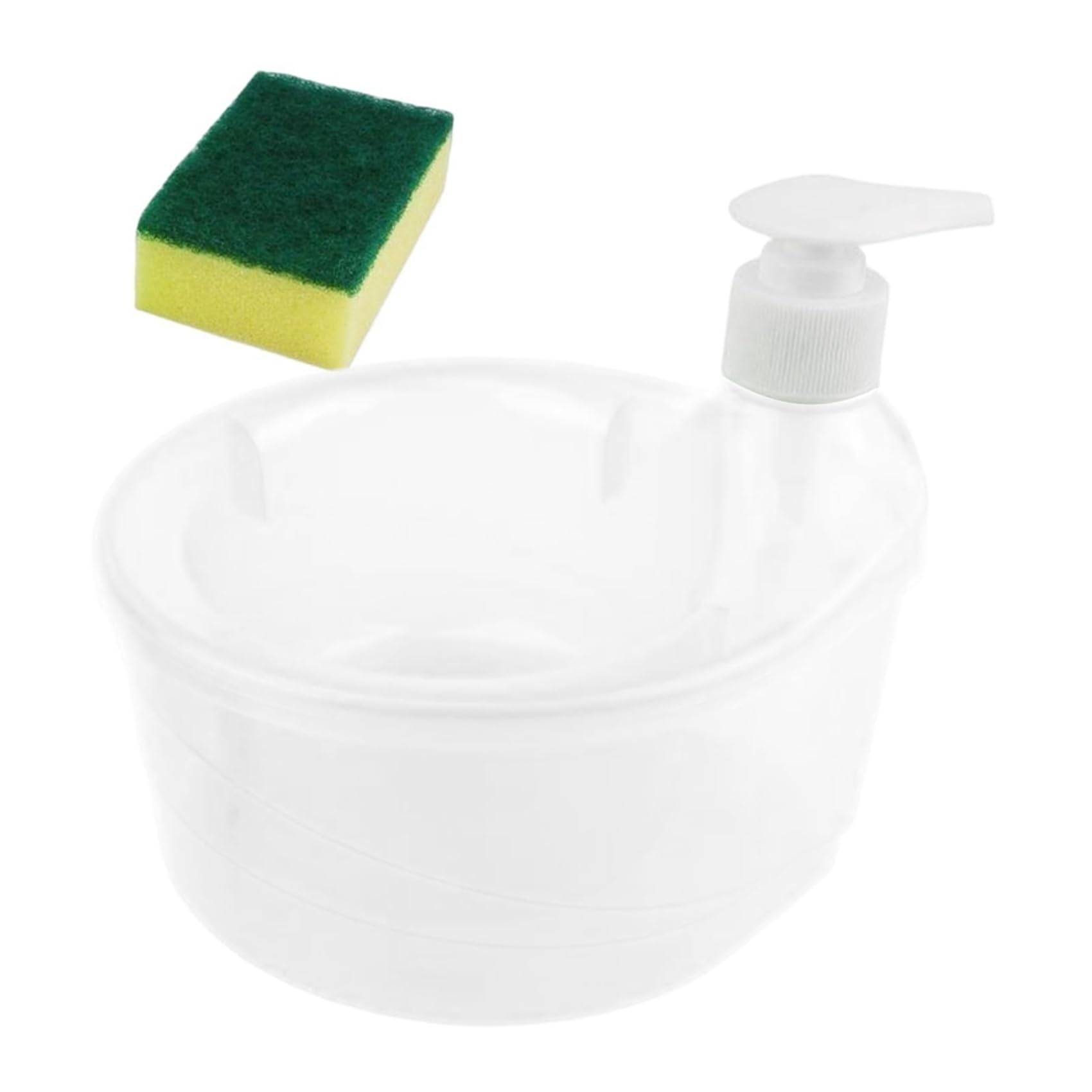 Dispenser di Sapone Liquido per Lavaggio Piatti 8 Pezzi 2 in 1 per con Organizer Porta Spugna