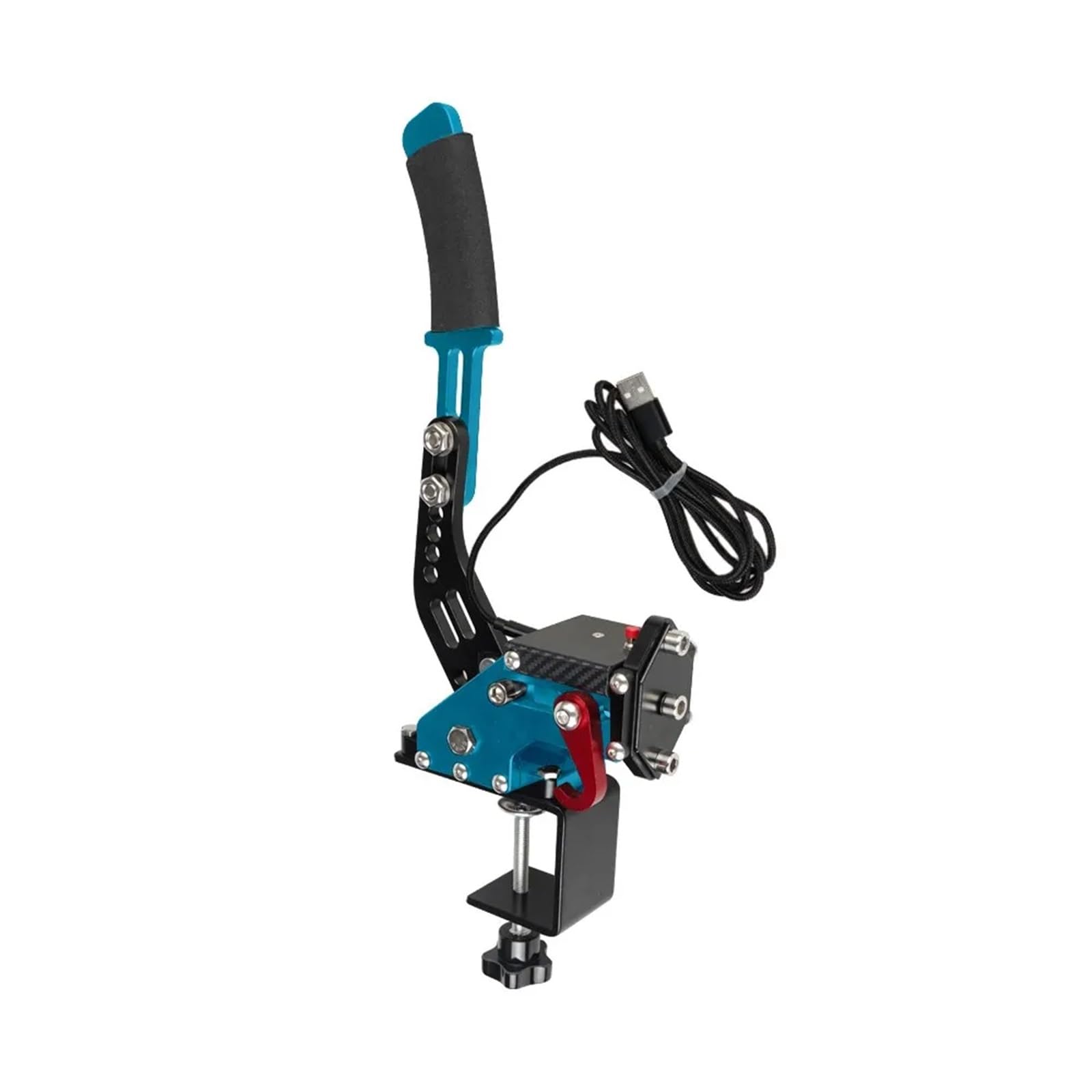 płyta do hamulca ręcznego Gra wyścigowa USB Handbrake SIM i uchwyt mocujący do PS4/PS5 do Logitech G29 PC Wszystkie kierownice dostępne(Blue)