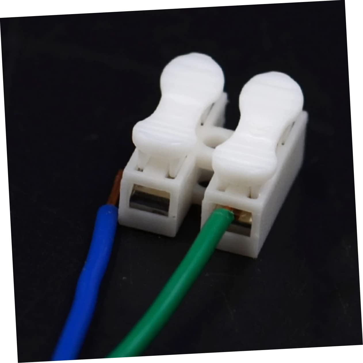 SOLUSTRE 200stücke Selbstverriegelnde Verbindungsklemmen Drücktyp Kabelverbinder Für Mm² Kabel Schnellverbindung Schrauben Für Elektronik Und Beleuchtung