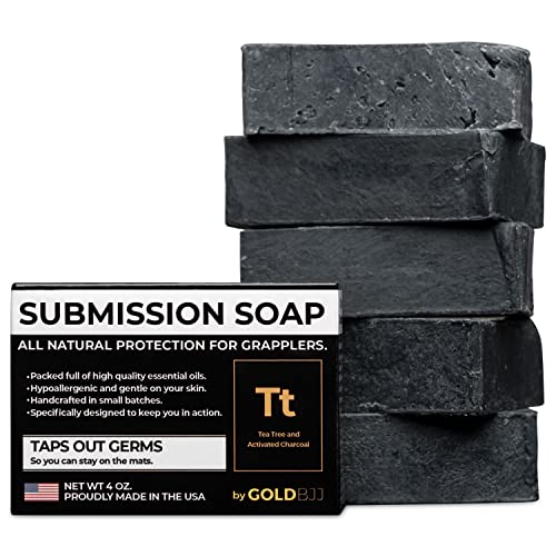 Premiumteatreeoilsoapusamadebarsoapforbjjjiujitsuwrestlingandgrappling5packof4ouncesoapbarsactivatedcharcoal Urban Country Home Decor Premium tea tree oil soap usa made bar soap for bjj jiu jitsu wrestling and grappling 5 pack of 4 ounce soap bars activated charcoal urban country home decor