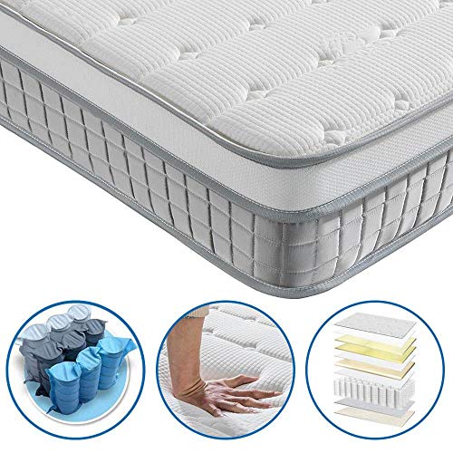 Twin Mattress - Vesgantti 10.1 Inch Innerspring Multilayer Hybrid Single Mattress - Ergonomic