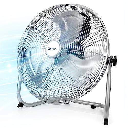 Duronic FN20 ventilador de Suelo de 50 cm, 75W | 4 Velocidades | Alto Rendimiento de Ventilación |...