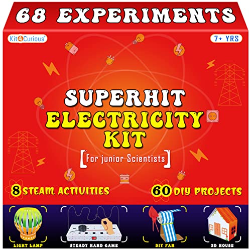 Kit4Curious® DIY Electricity kit - Science project electroni...