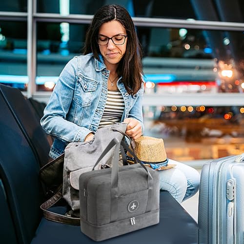 Duffle Bag 12x15x7 Inch Carry On Bag Waterproof Large Capacity Travel Wet ＆ Dry Seperation Gym With Shoes Compartment For Workouts, Travel, Sports Carry On4