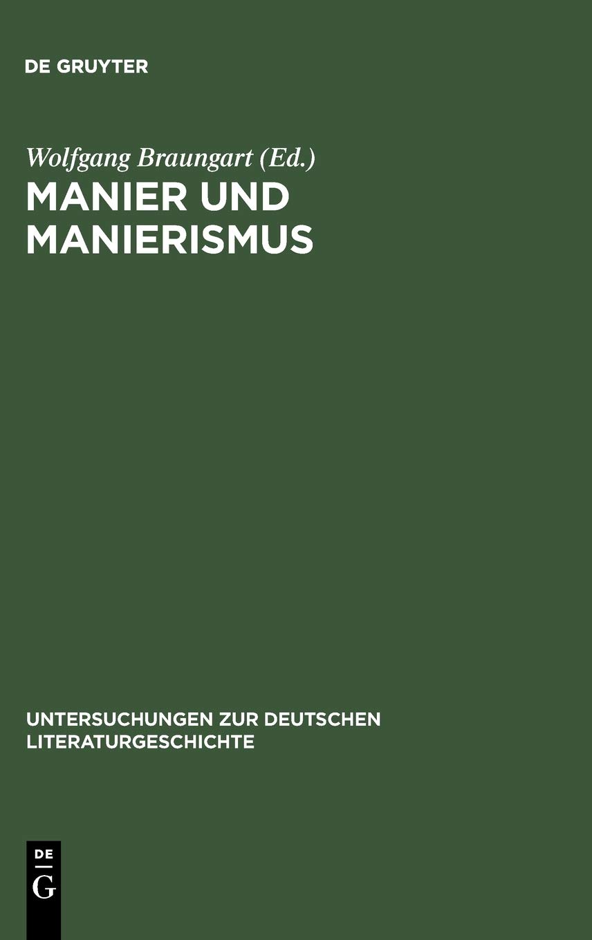 Manier und Manierismus