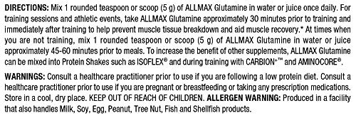 Allmax Nutrition L - Glutamine Powder, Muscle Recovery Formula, Gluten Free, Vegan, 1000 Grams #TOP3