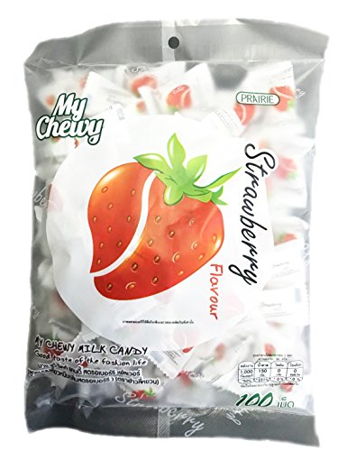 Caramelo masticable sabor fresa 100 unidades miniatura 1