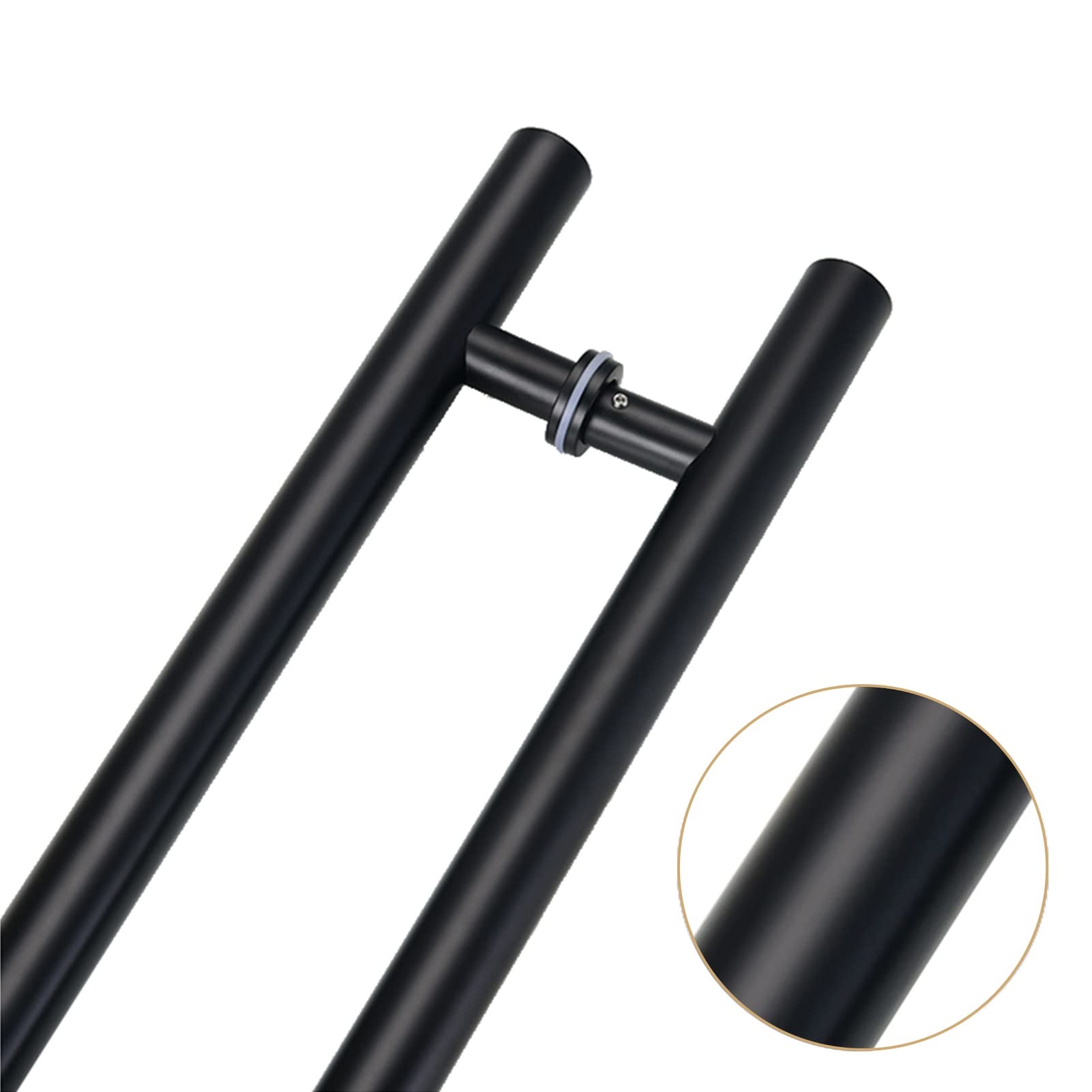GBRJUYF Sliding Barn Door Handle Set - Rust-Resistant, Dual-Sided Hardware for Enhanced Durability and Grip on Various Door Types