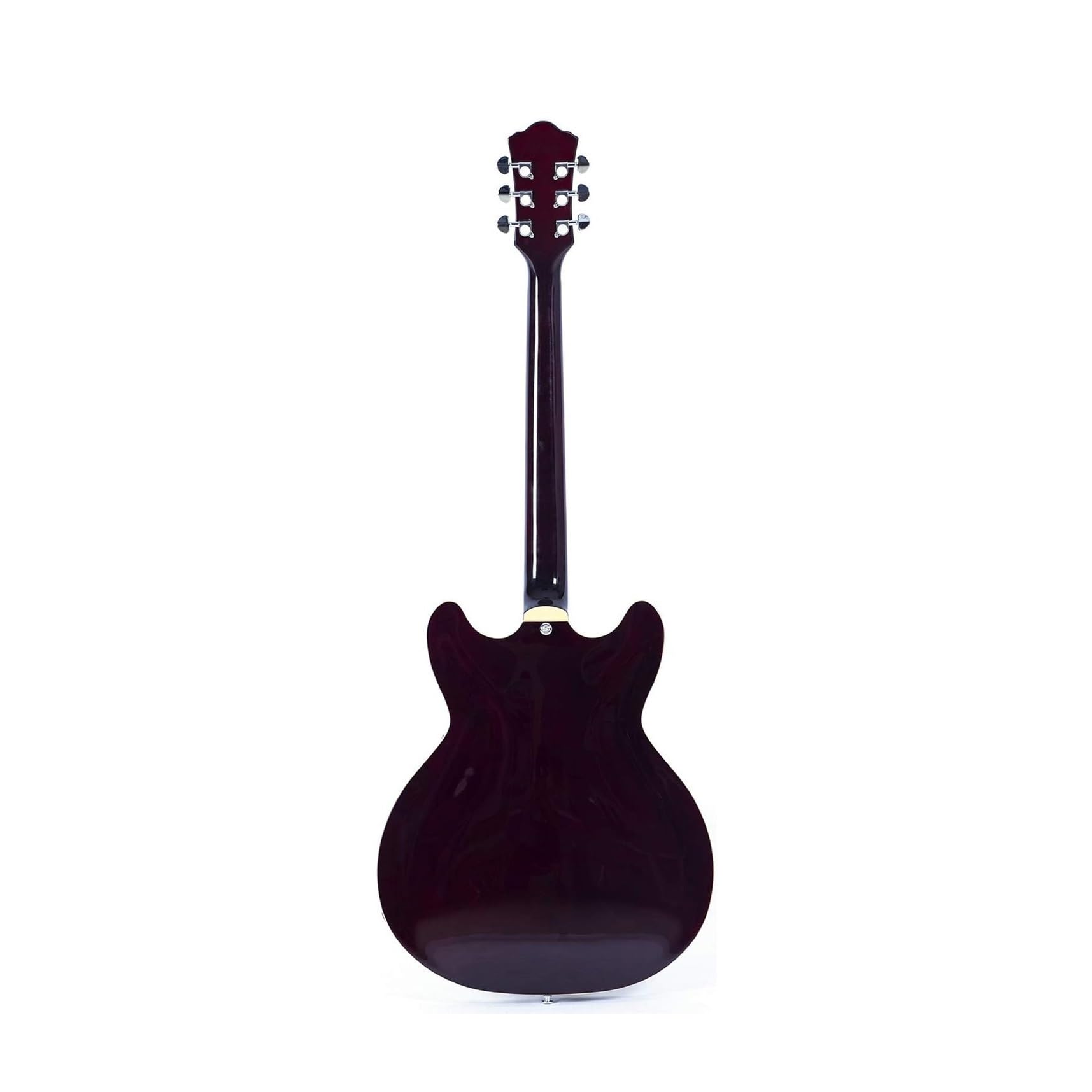 Półpusty Mostek Trapezowy I Torba Koncertowa W Zestawie Profesjonalna Gitara Elektryczna Jazzowa(Brown)