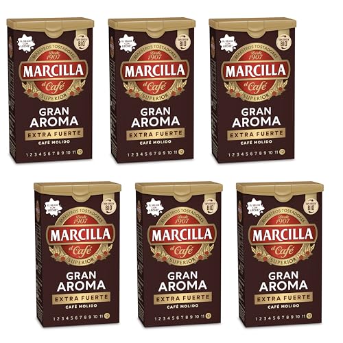 Marcilla Café molido Gran Aroma Extra Fuerte - 6 paquetes de 250 gr